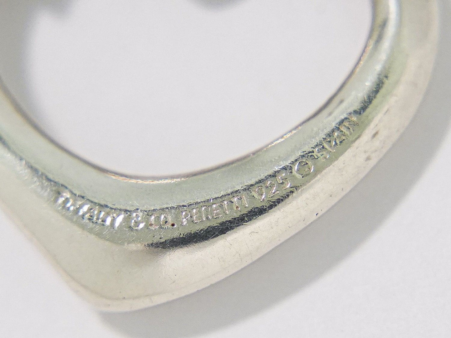 Tiffany & Co Open Heart 925 Necklace Pendant Silver — view 7