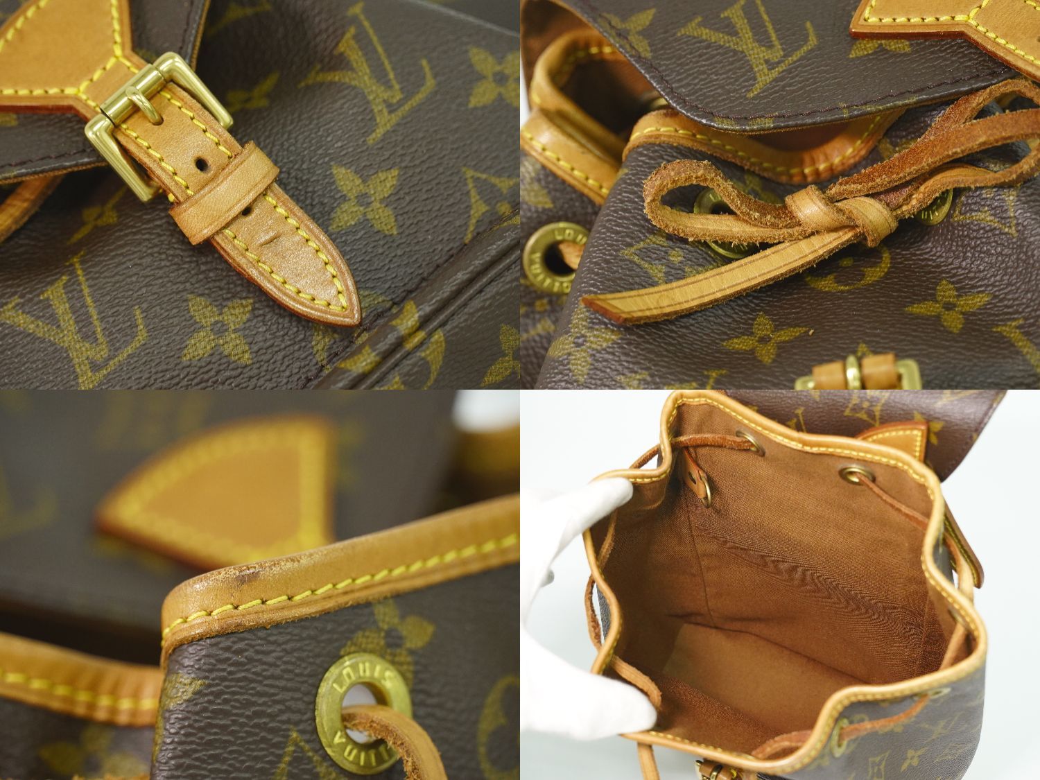 Louis Vuitton LV Mini Montsouris Monogram Backpack Brown — view 7