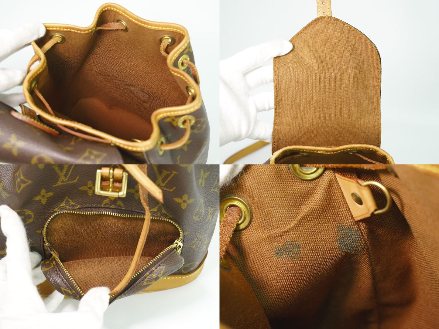 Louis Vuitton LV Mini Montsouris Monogram Backpack Brown — view 8
