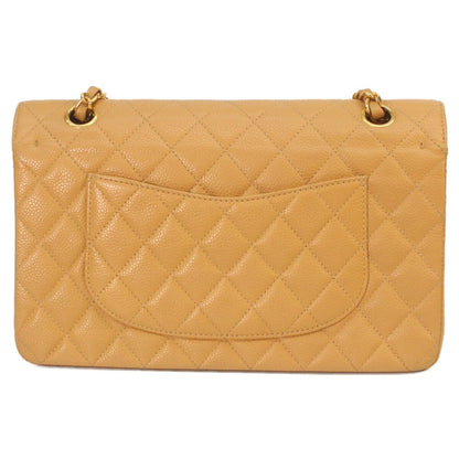 Chanel Beige Caviar Gold Quilted 25 Shoulder Bag — view 3