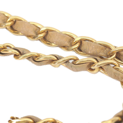 Chanel Beige Caviar Gold Quilted 25 Shoulder Bag — view 8