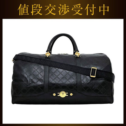 Versace Gianni 2-Way Boston Bag Black