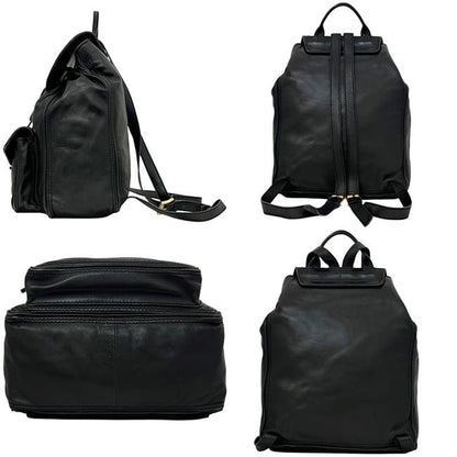 Bottega Veneta Backpack Black Intrecciato Leather — view 2