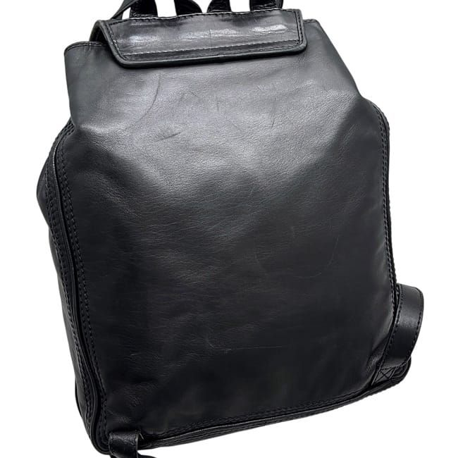 Bottega Veneta Backpack Black Intrecciato Leather — view 7