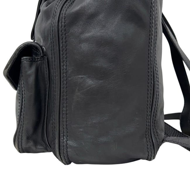 Bottega Veneta Backpack Black Intrecciato Leather — view 6