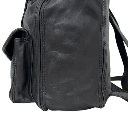 Bottega Veneta Backpack Black Intrecciato Leather — view 6