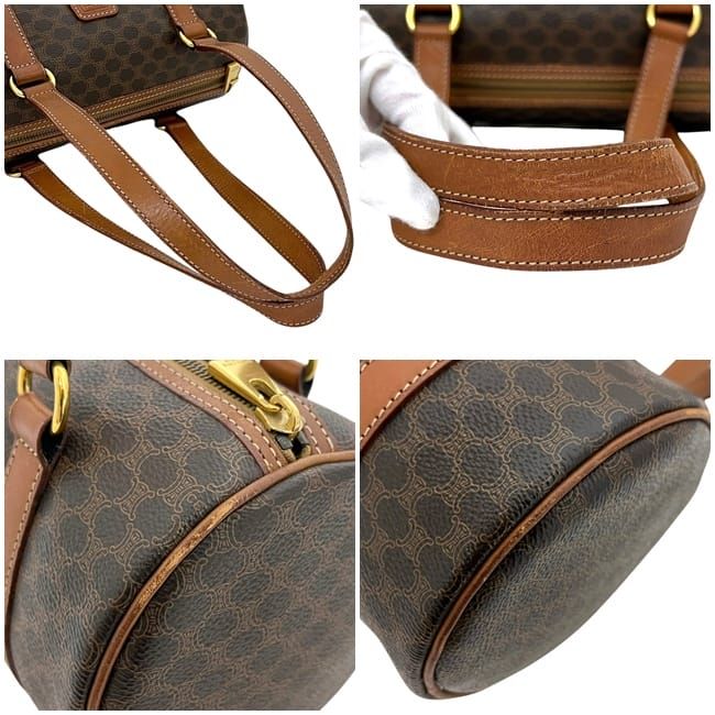 Celine Mini Boston Bag Brown Macadam — view 5