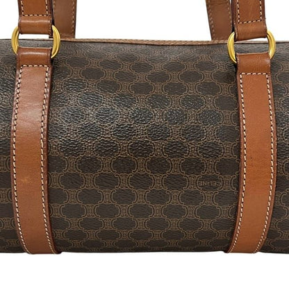 Celine Mini Boston Bag Brown Macadam — view 9