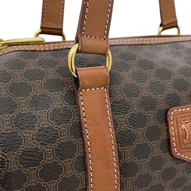 Celine Mini Boston Bag Brown Macadam — view 7