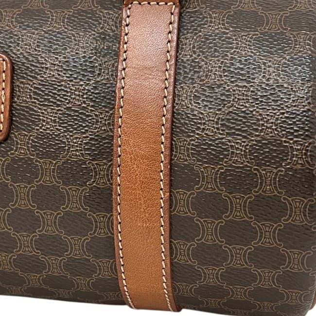 Celine Mini Boston Bag Brown Macadam — view 8