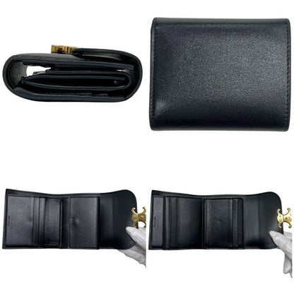 Celine Trifold Wallet Small Flap Black — view 2