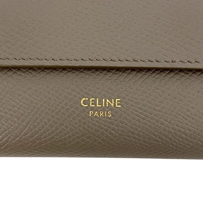 Celine Trifold Wallet Small Gray Ju — view 9