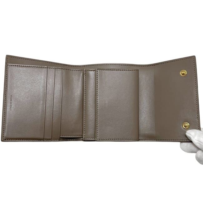 Celine Trifold Wallet Small Gray Ju — view 3