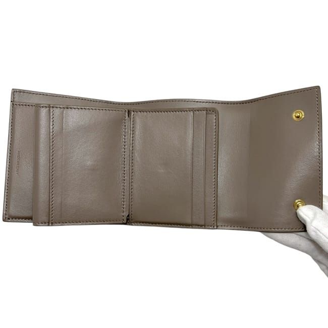 Celine Trifold Wallet Small Gray Ju — view 4