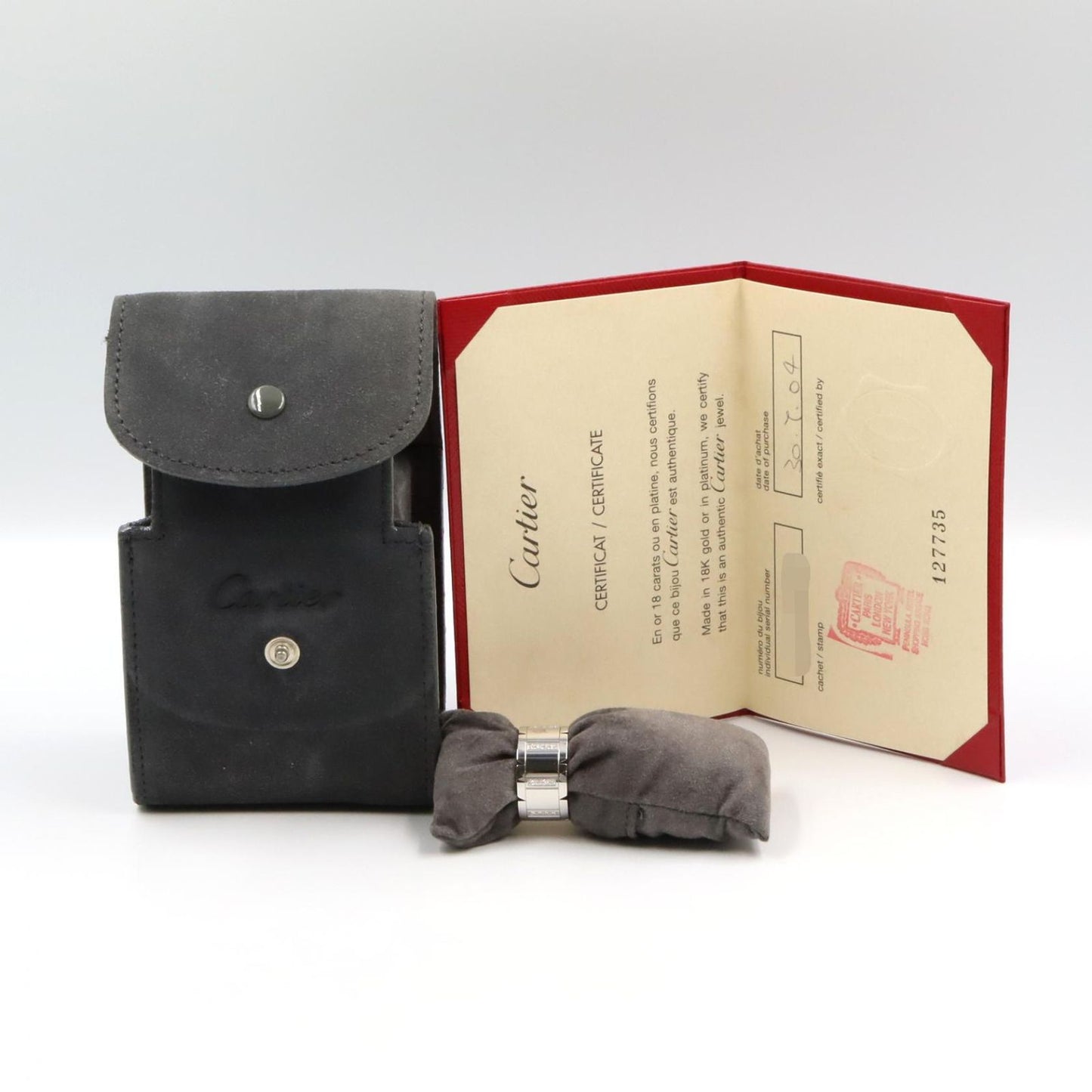 Cartier Ring Tank Francaise LM Diamond 18k White Gold — view 6