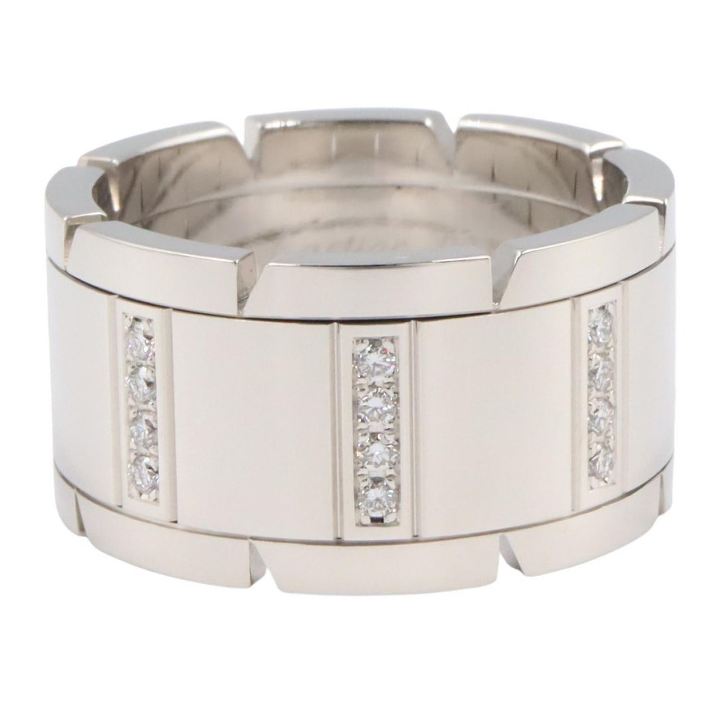 Cartier Ring Tank Francaise LM Diamond 18k White Gold — view 2