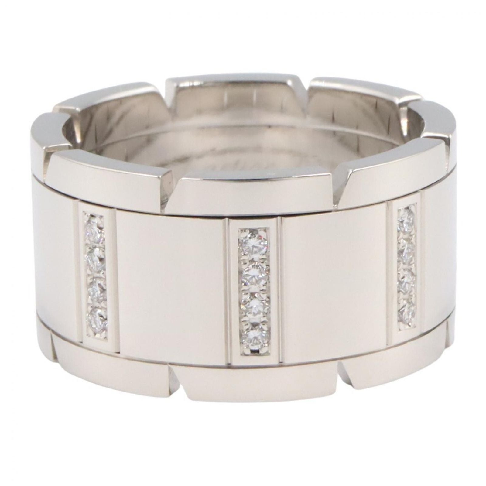 Cartier Ring Tank Francaise LM Diamond 18k White Gold — view 2