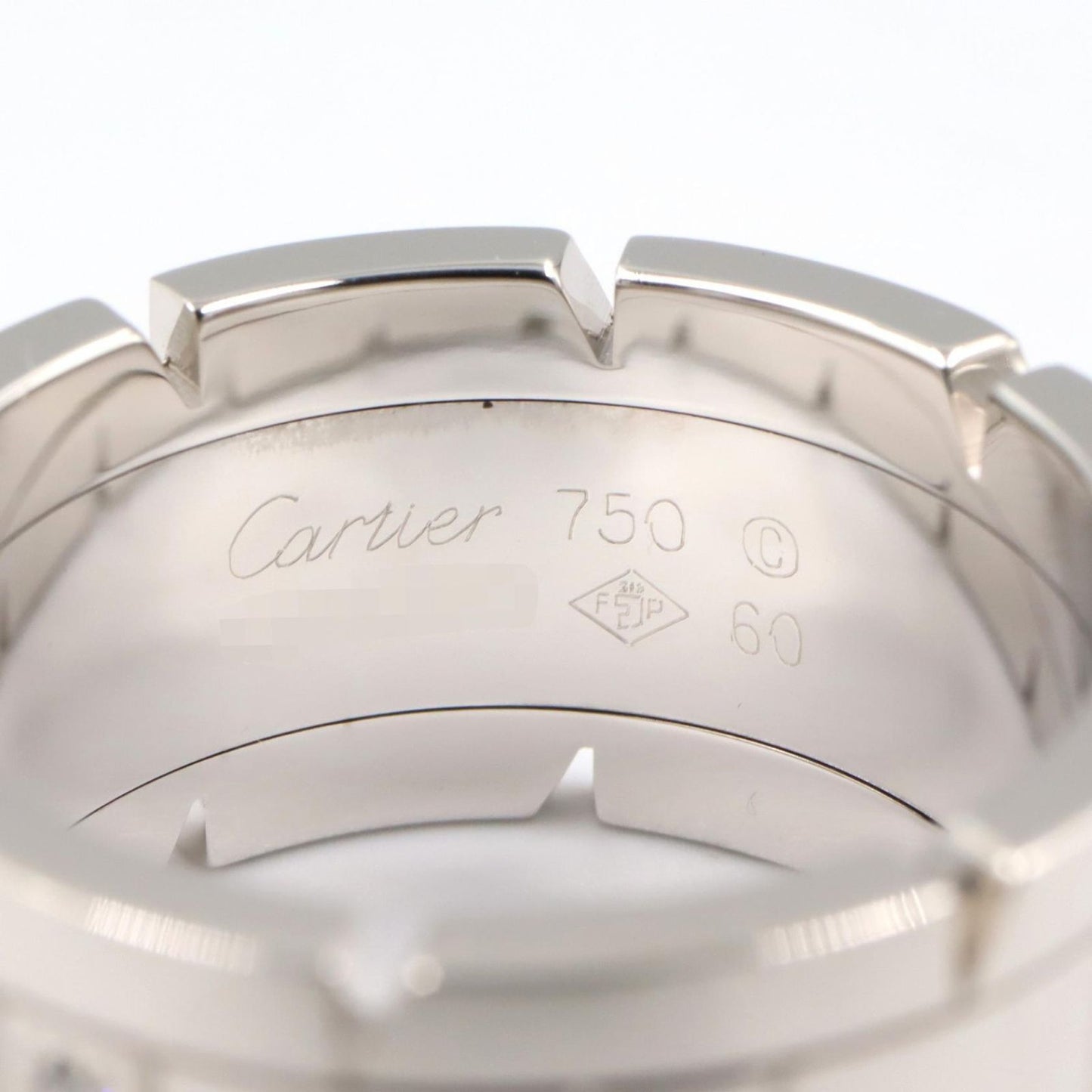 Cartier Ring Tank Francaise LM Diamond 18k White Gold — view 3