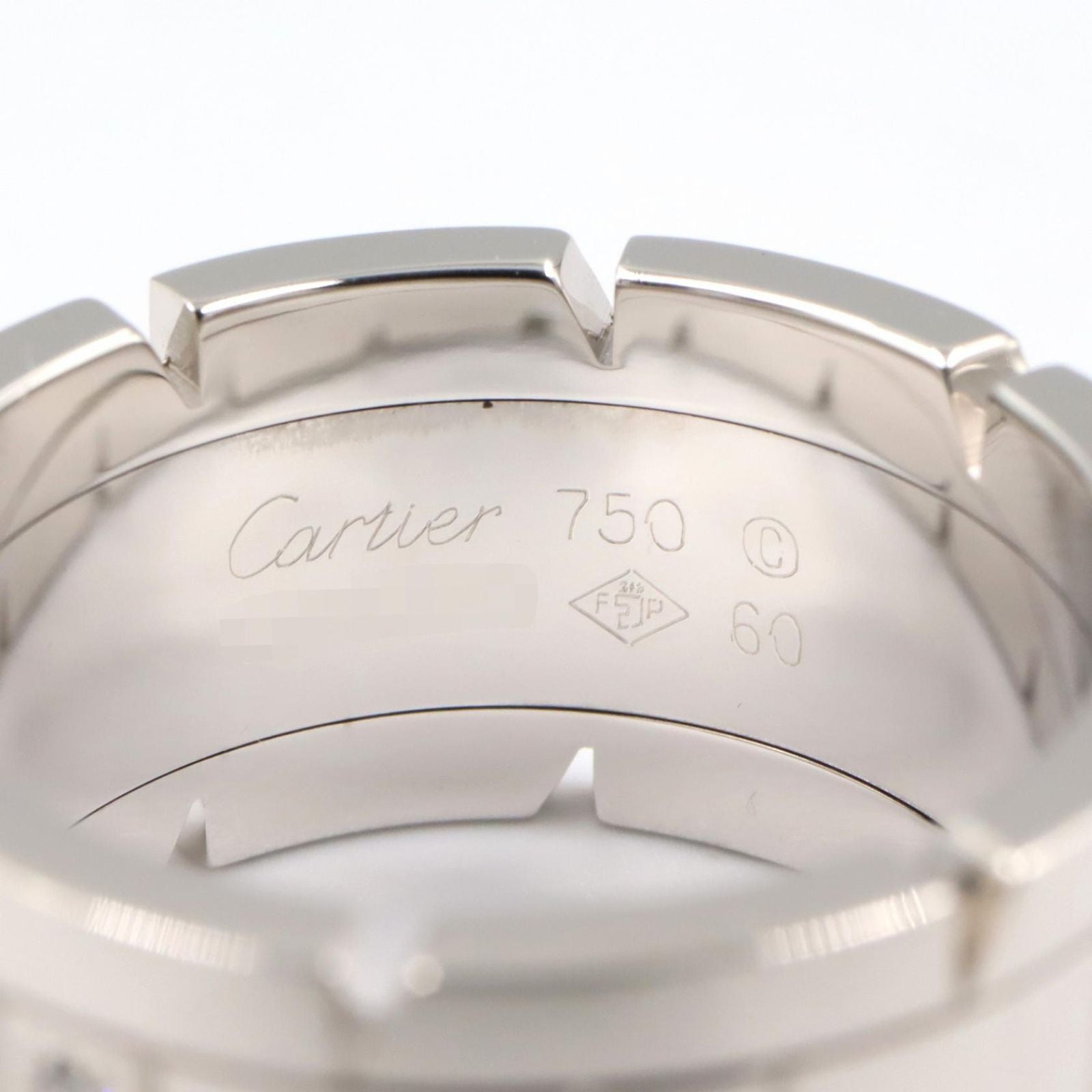 Cartier Ring Tank Francaise LM Diamond 18k White Gold — view 3