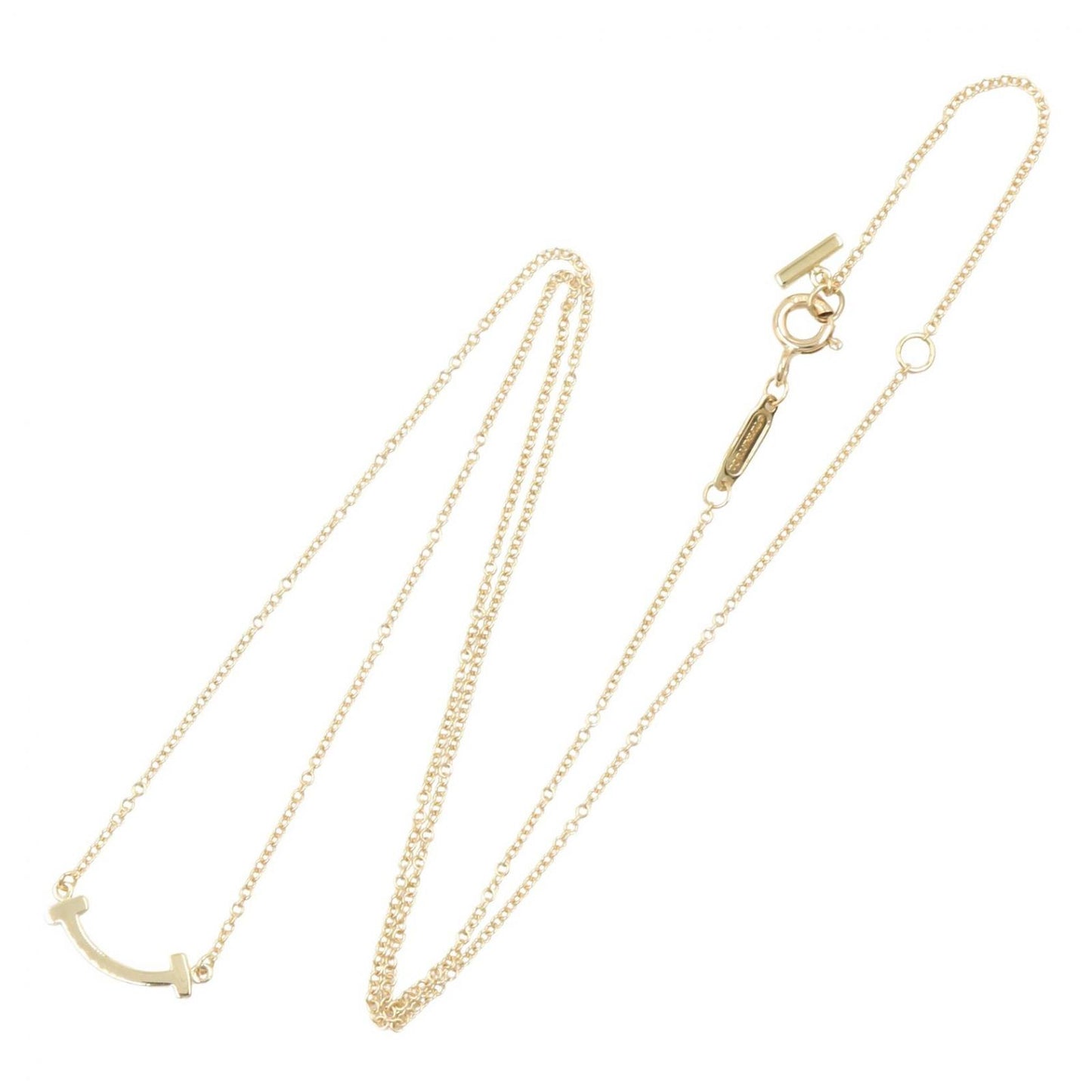 Tiffany & Co Necklace T Smile Mini 40 45 cm 18k — view 2