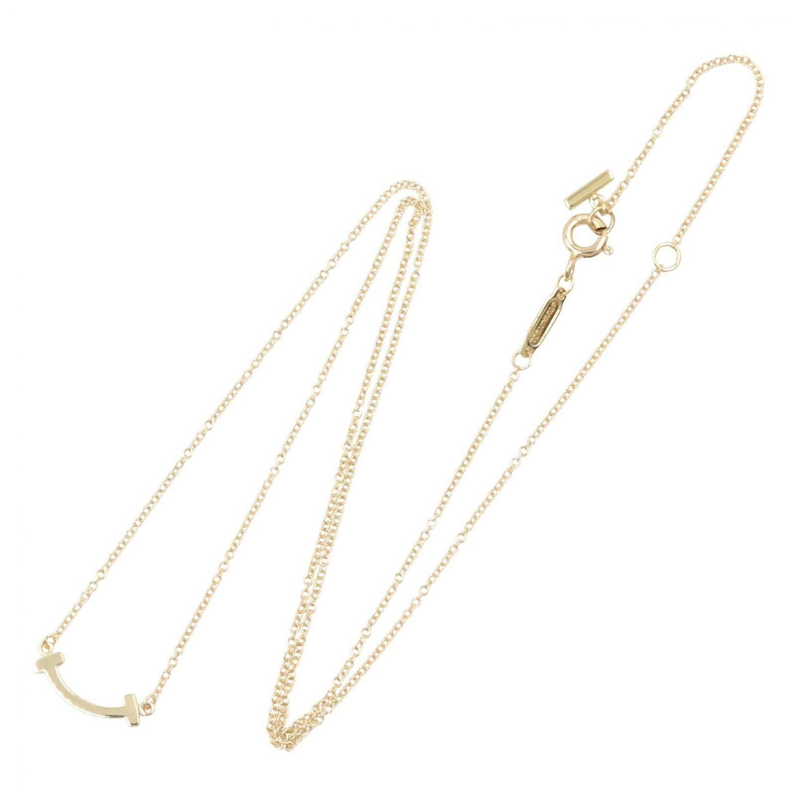Tiffany & Co Necklace T Smile Mini 40 45 cm 18k — view 2