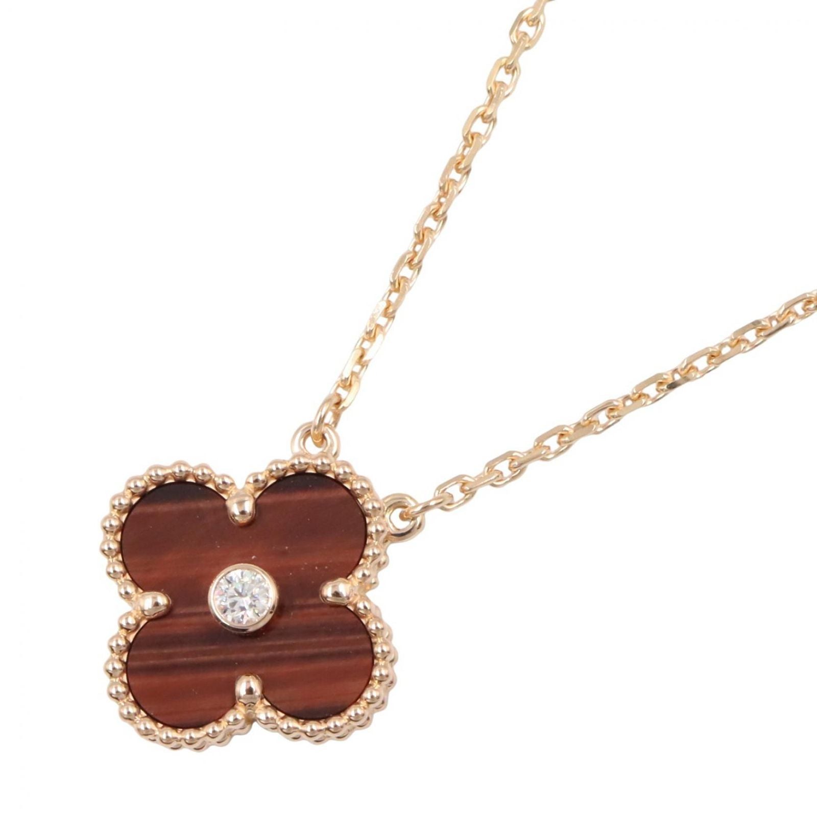 Van Cleef & Arpels Necklace Vintage Alhambra Bullseye 37 41.5 cm 18k Pink Gold
