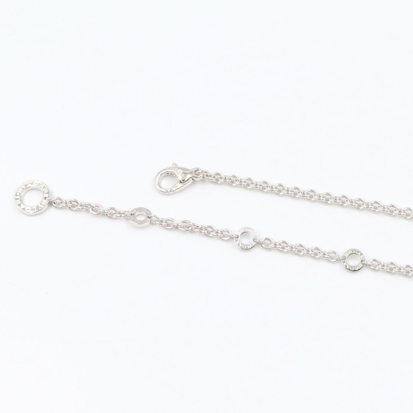 Bvlgari Necklace Risottoir Diamond 38 46.5 cm 18k White Gold — view 5