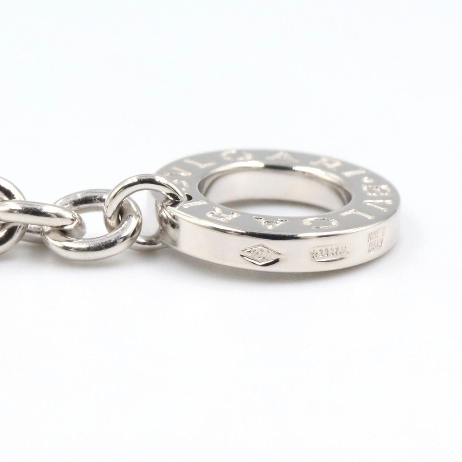 Bvlgari Necklace Risottoir Diamond 38 46.5 cm 18k White Gold — view 3