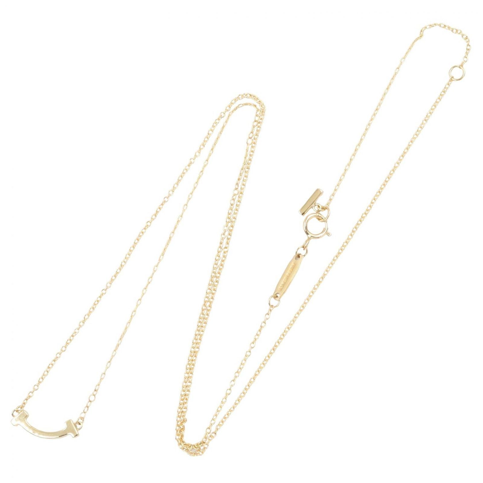 Tiffany & Co Necklace T Smile Mini 44.5 50 cm 18k — view 2