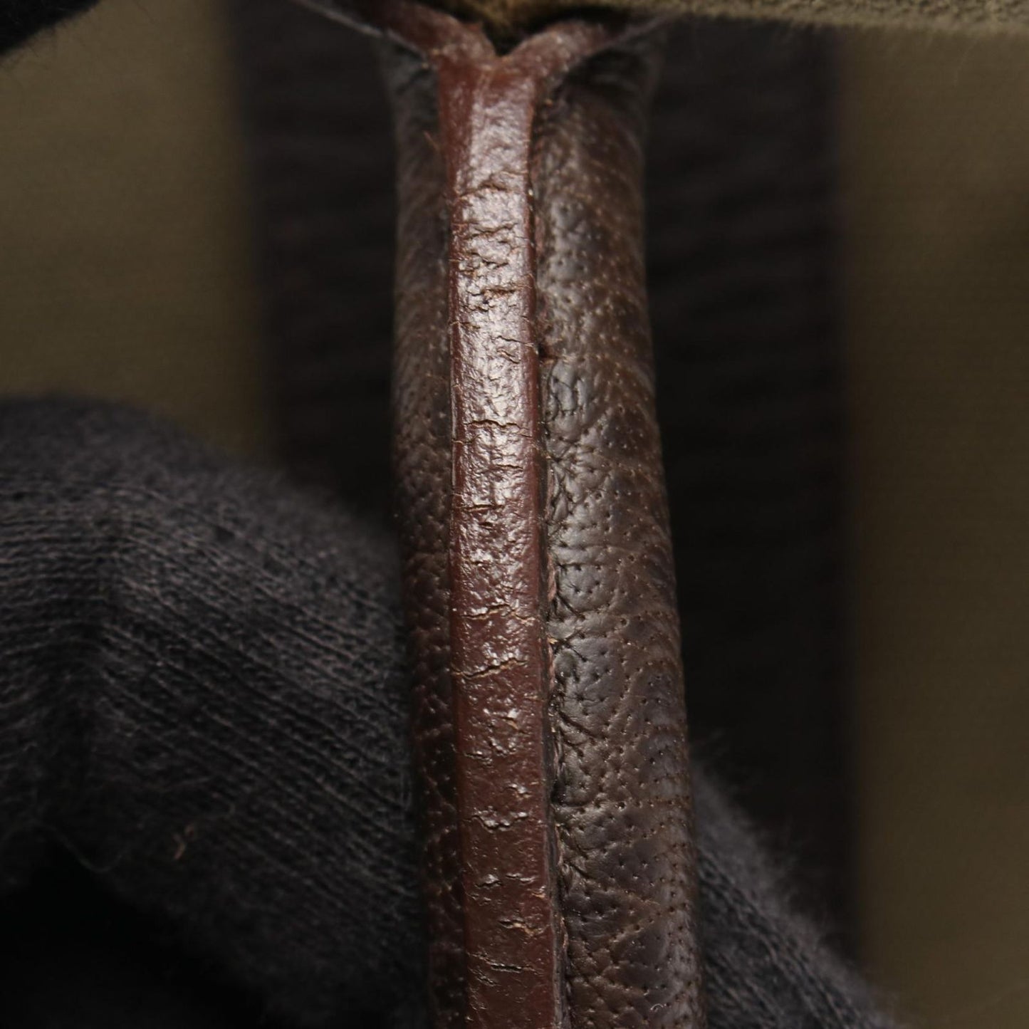 Hermes Tote Garden Party PM Khaki Ebene Leather — view 6