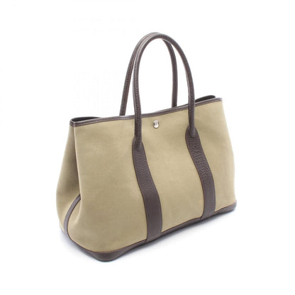 Hermes Tote Garden Party PM Khaki Ebene Leather — view 2