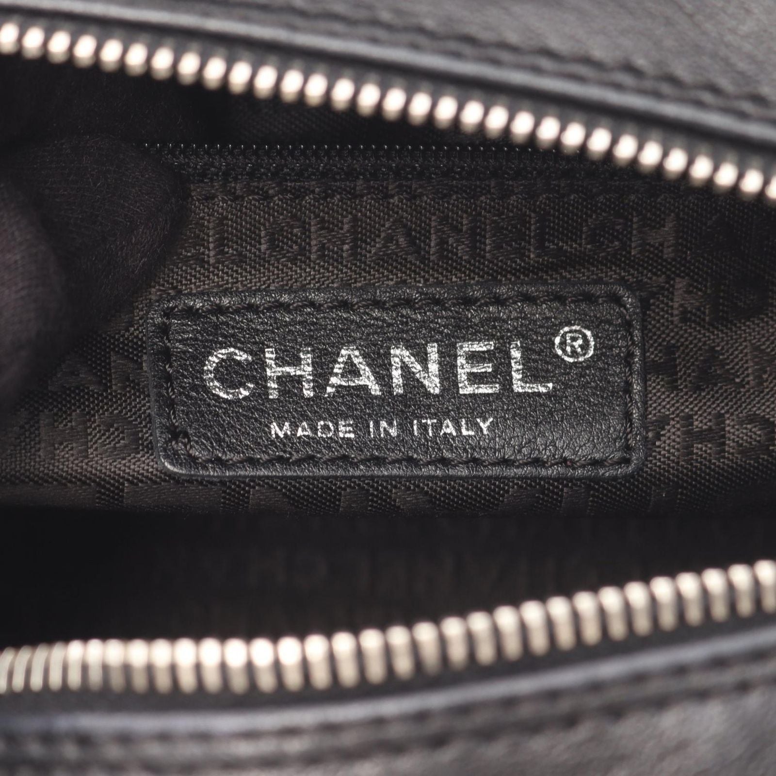 Chanel Handbag Quilted Black Lambskin Coco Charm — view 4