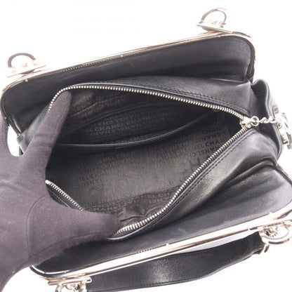 Chanel Handbag Quilted Black Lambskin Coco Charm — view 3