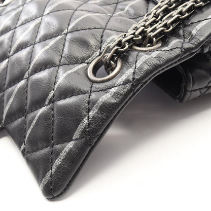 Chanel Shoulder Bag 2.55 Mini Quilted Black Lambskin Chain — view 8