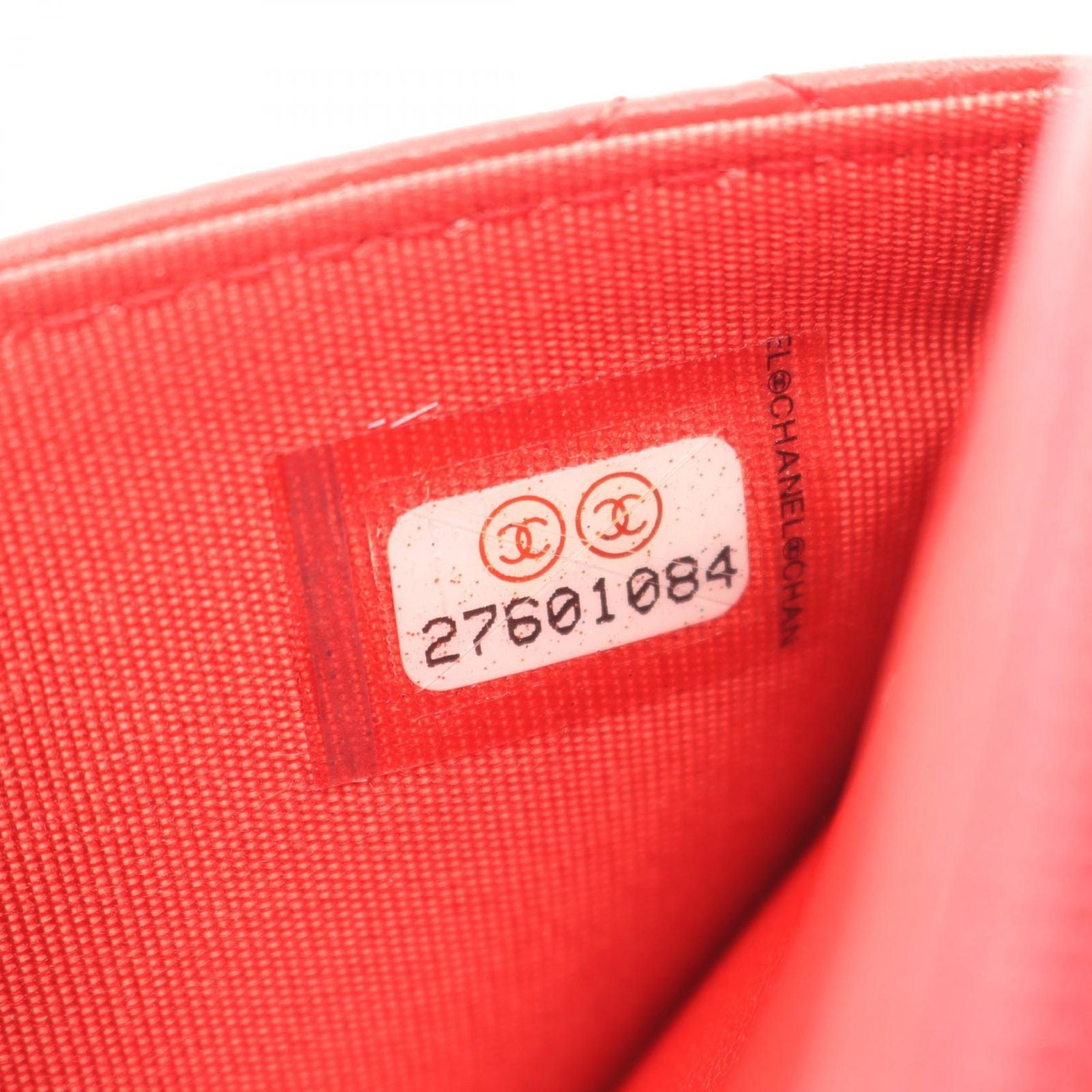 Chanel Shoulder Bag Quilted Camellia Red Lambskin Chain Wallet — view 5