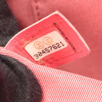 Chanel Shoulder Bag Quilted CC Logo Pink Lambskin Chain — view 5