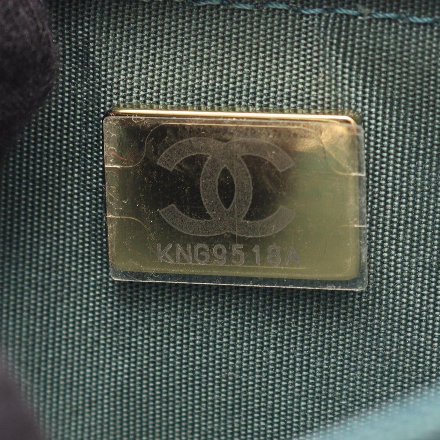 Chanel Shoulder Bag Quilted Green Leather Chain Wallet — view 5
