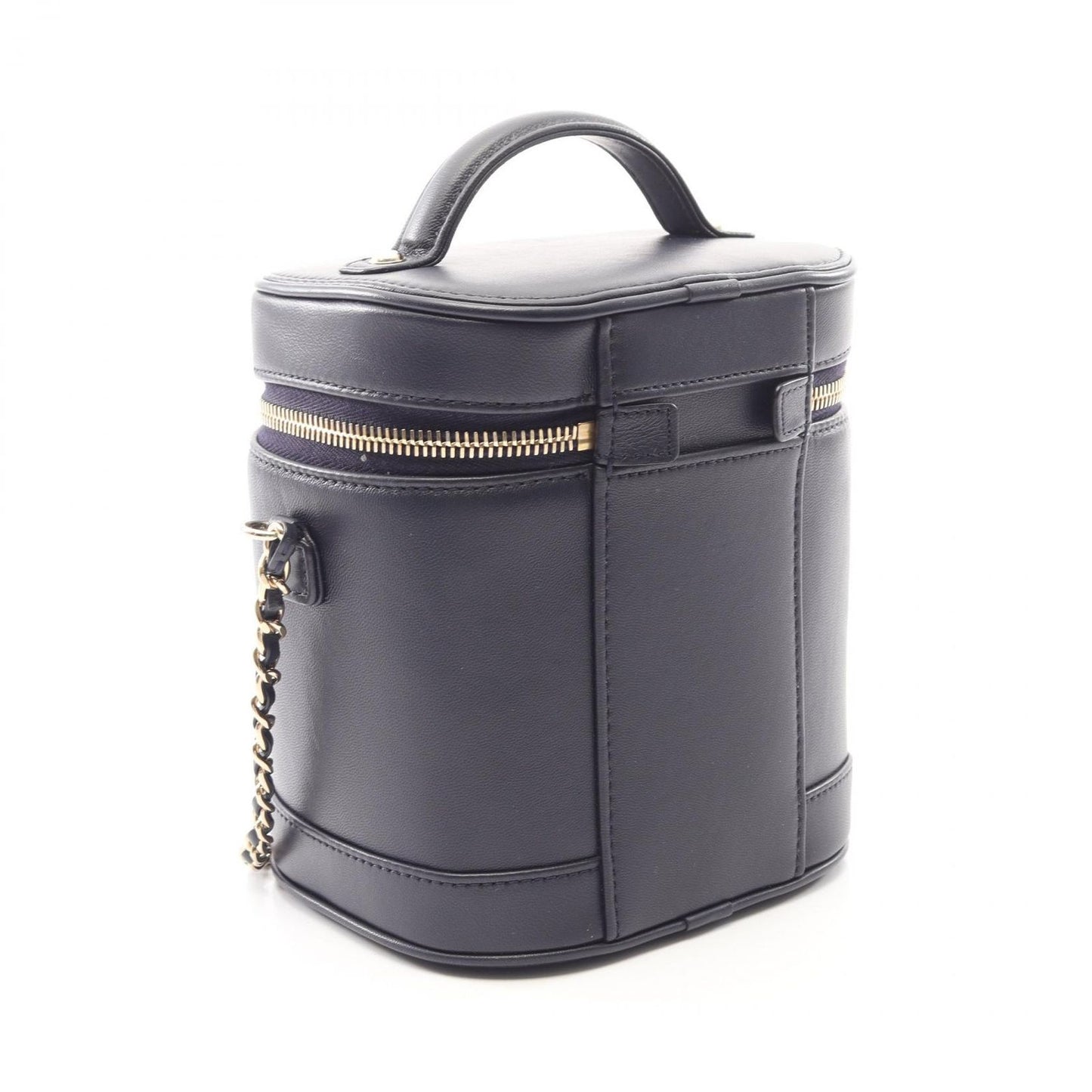 Chanel Handbag CC Logo 2-Way Navy Lambskin CC Vanity Chain — view 2