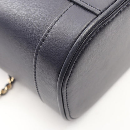 Chanel Handbag CC Logo 2-Way Navy Lambskin CC Vanity Chain — view 7