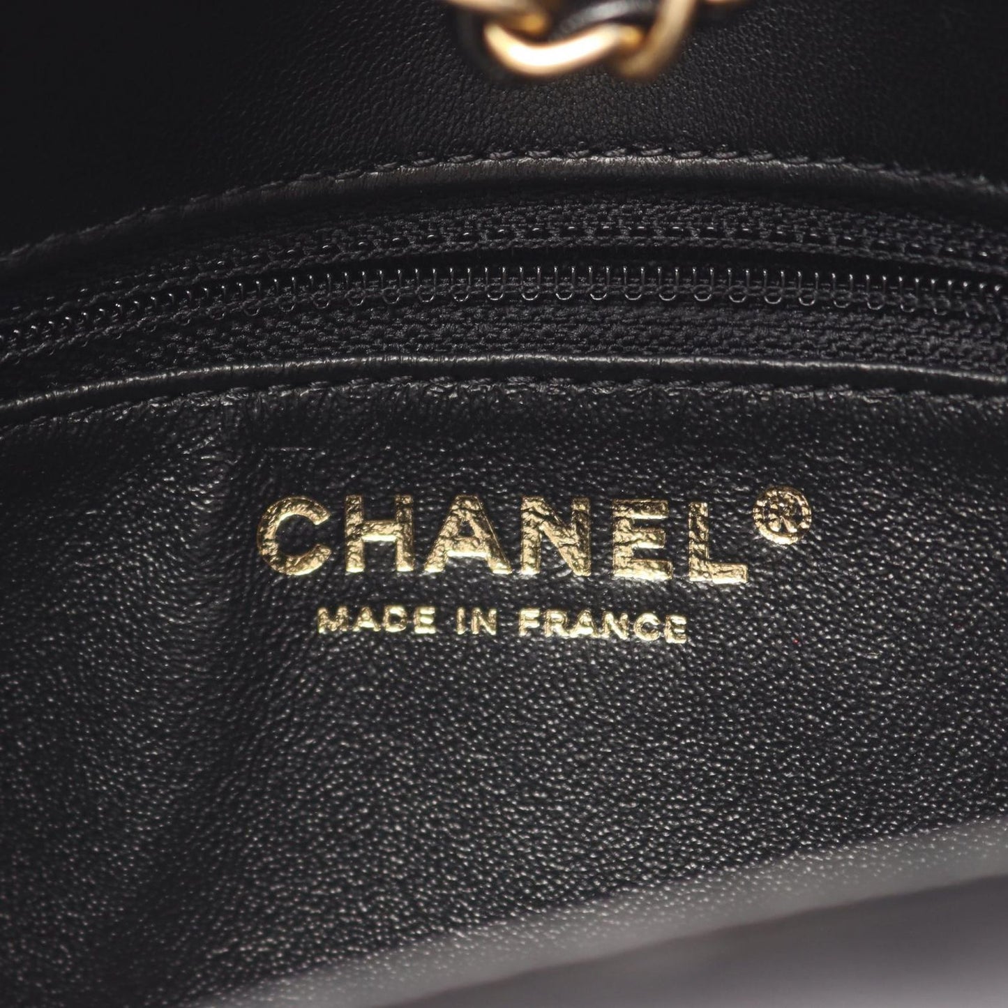 Chanel Shoulder Bag Quilted 2-Way Black Lambskin Chain — view 5