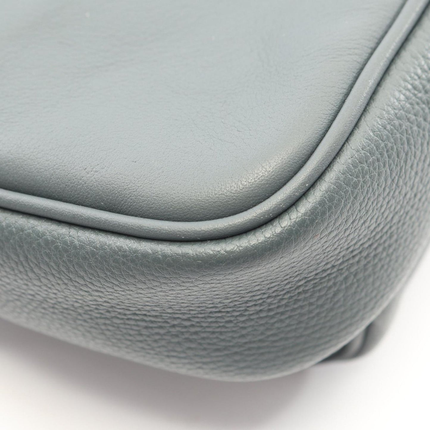 Bvlgari Shoulder Bag Man Gray Green Leather — view 5