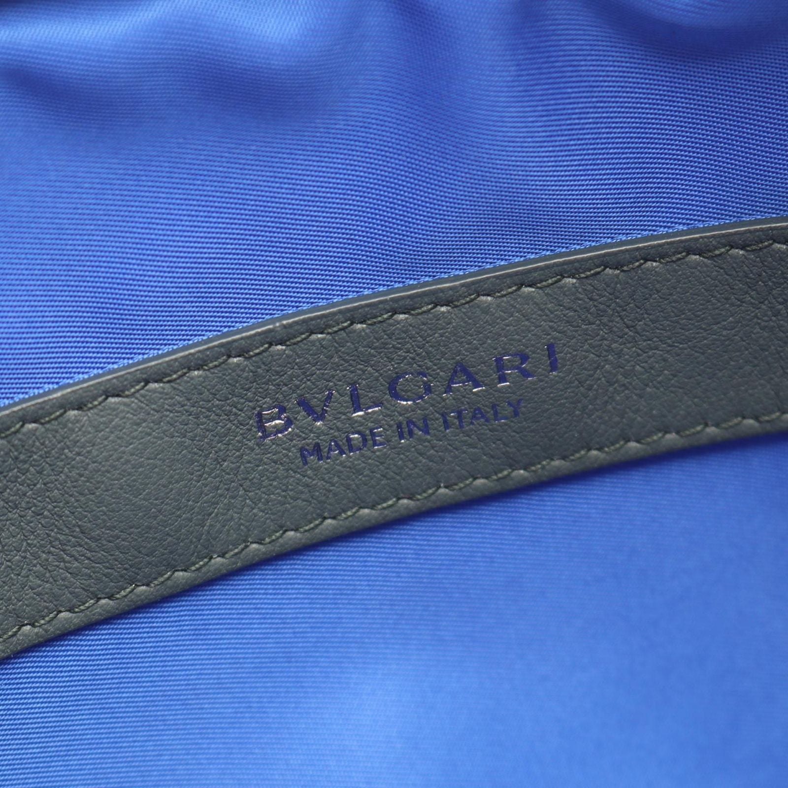 Bvlgari Shoulder Bag Man Gray Green Leather — view 4