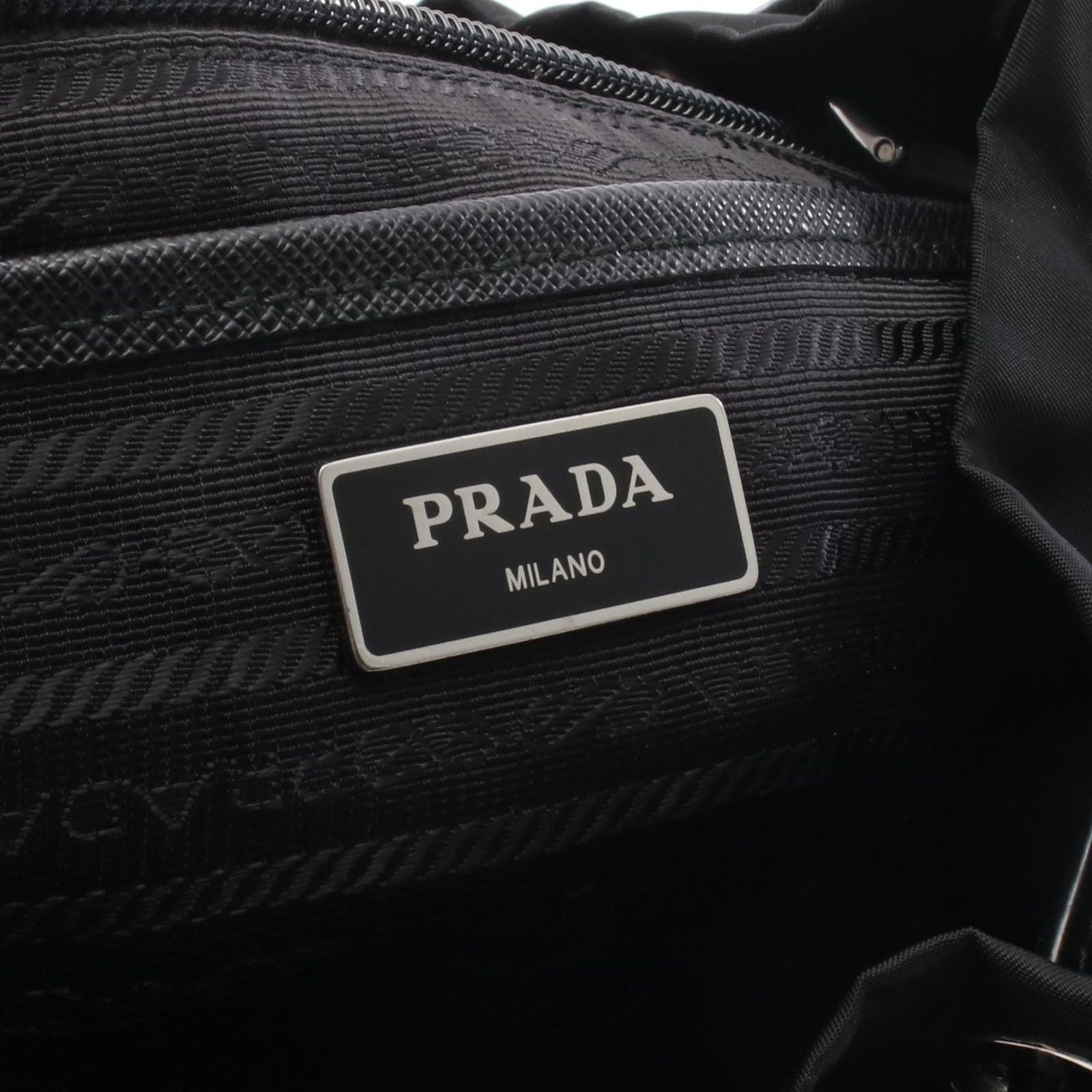 Prada Backpack Tessuto Robot Noir Pink Nylon Leather — view 4