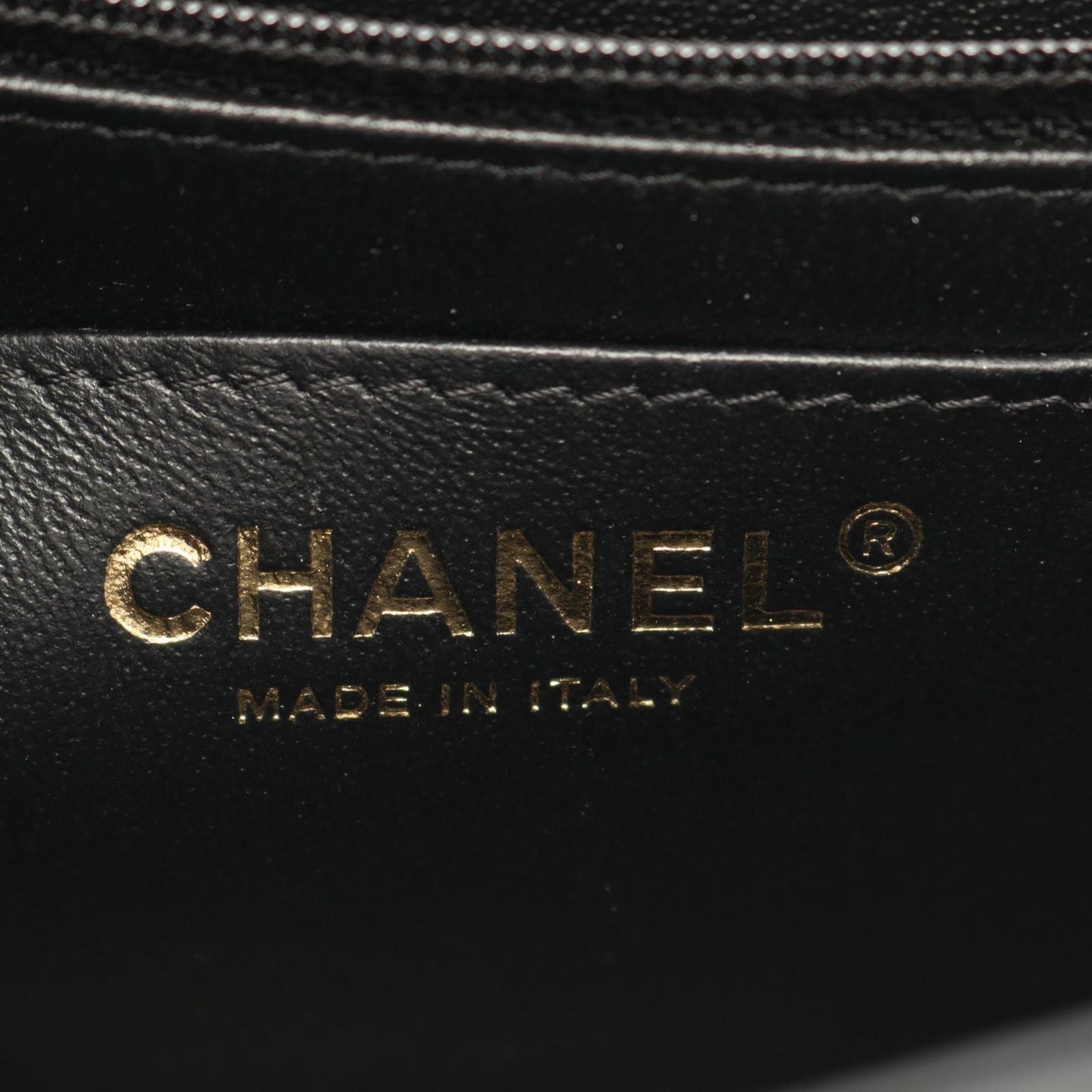 Chanel Shoulder Bag Mini Quilted Black Lambskin Chain — view 4