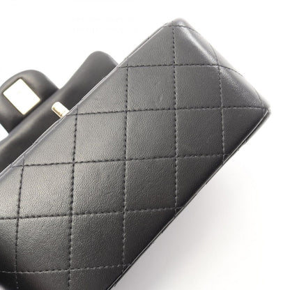 Chanel Shoulder Bag Mini Quilted Black Lambskin Chain — view 7
