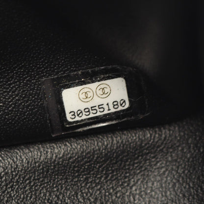 Chanel Shoulder Bag Mini Quilted Black Lambskin Chain — view 5