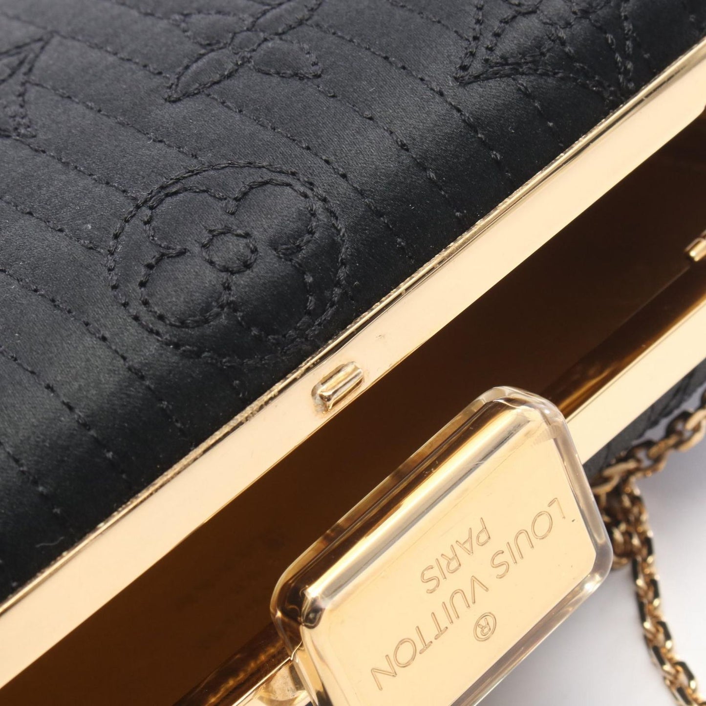Louis Vuitton Shoulder Bag Noir Fabric Minaudier — view 8