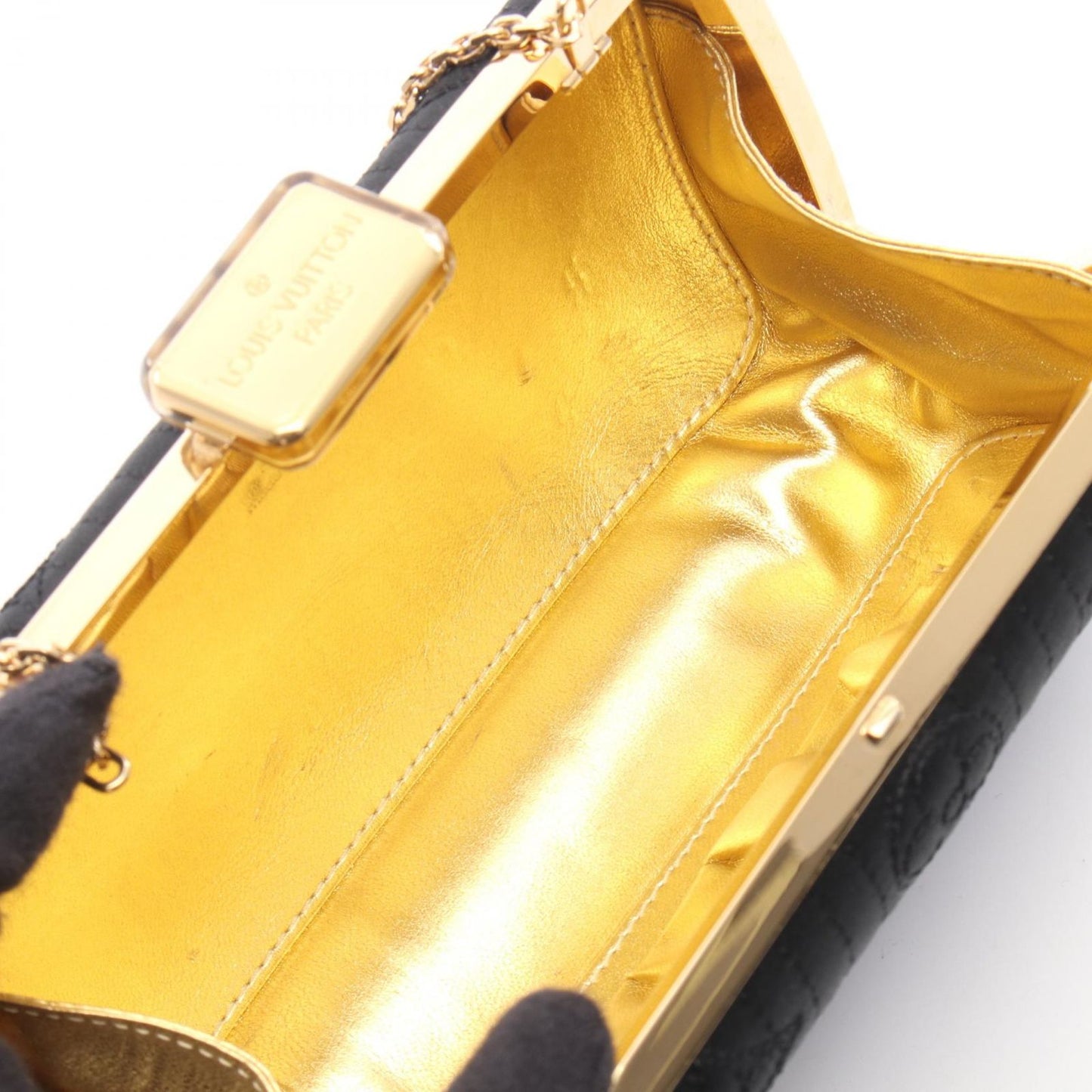 Louis Vuitton Shoulder Bag Noir Fabric Minaudier — view 3