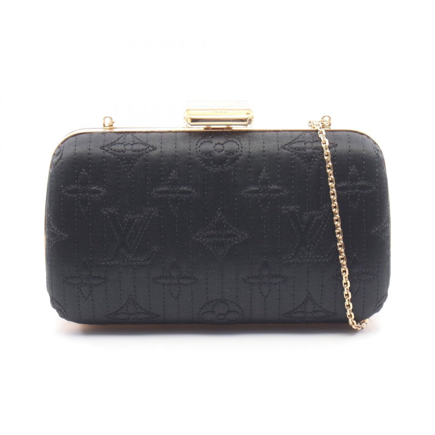 Louis Vuitton Shoulder Bag Noir Fabric Minaudier