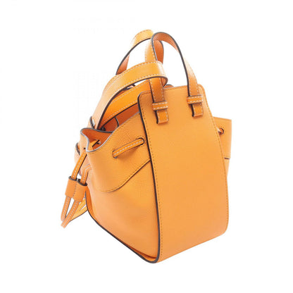 Loewe Handbag Hammock Drawstring Bag Mini 2-Way Orange Leather — view 2